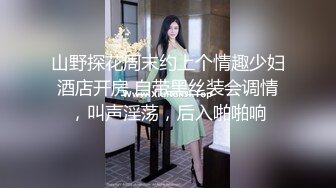 山野探花周末约上个情趣少妇酒店开房 自带黑丝装会调情，叫声淫荡，后入啪啪响