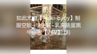 如此尤物【Tsuki-baby】制服空姐~学生装~乳夹跳蛋黑牛自慰【26V】 (8)