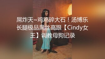 屌炸天~鸡鸡碎大石！汤博乐长腿极品黑丝高跟【Cindy女王】调教母狗记录