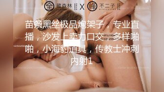 苗条黑丝极品炮架子，专业直播，沙发上卖力口交，多样啪啪，小海豹道具，传教士冲刺内射1