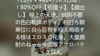 FC2PPV 4414736 3日間！！80%OFF【初撮り】【顔出し】 極上の天使。説明不要の色白軟体ボディ。杭打ち騎乗位に自ら巨根を咥え嗚咽する様はエロスの化身。大量顔射のねっとり濃厚アクロバティックSEX。